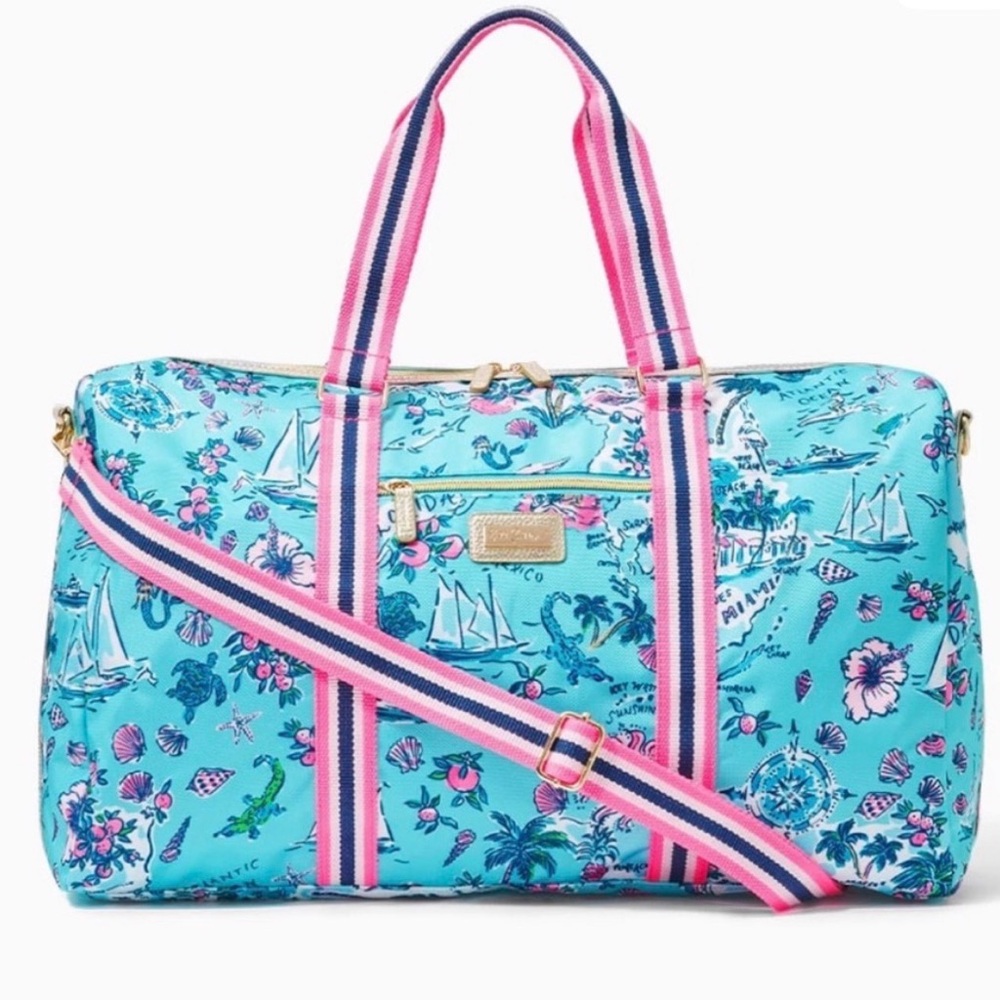 Lilly Pulitzer Lilly’s Road Trip Overnight Bag NWT